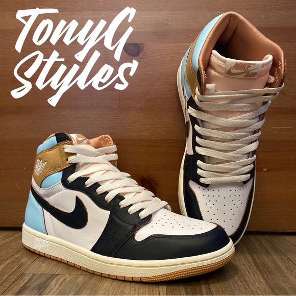 🦋NEW🦋 CUSTOM AIR JORDAN 1 RETRO HI - Picture 15 of 16